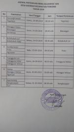 JADWAL PERTEMUAN TANI 