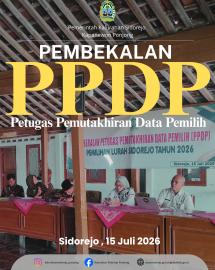 Penetapan dan Pembekalan Petugas Pemutakhiran Data Pemilih (PPDP) Pilur Tahun 2026